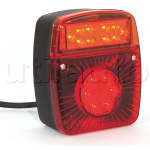 Feu arrière compact à Leds - 12/24 Volts - 101 x 121 x 56 mm