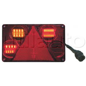 Feu arrière compact à Leds pour remorques - 9/36 Volts - 232 x 142 x 59 mm - IP68