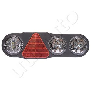 Feu arrière combiné pour remorque à Leds - 10/30 Volts - L 434 x l 130 x Ep 57 mm