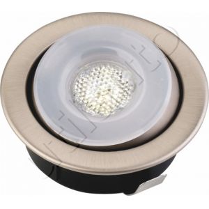 Plafonnier 1 Led orientable - A insérer - 8/33 Volts - ø 69 x Ep 30 mm