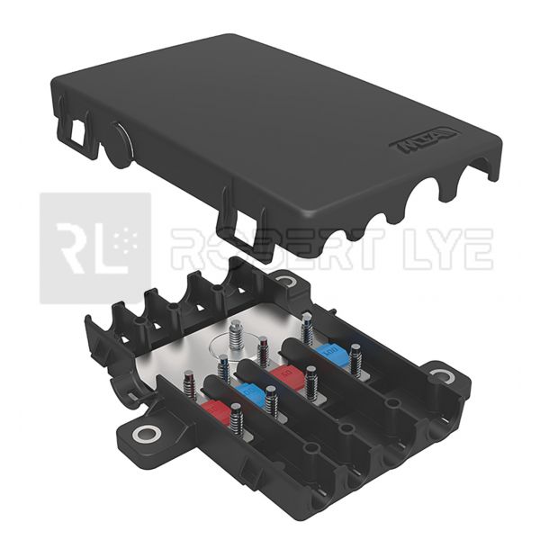 Boîtier de protection électrique + distribution pour 4 fusibles MIDI -  Robert-Lye