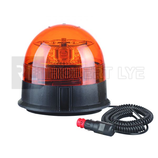 GYROPHARE 24 LED ROTATIF MAGNETIQUE 12/24 V ( R65 / R10 )