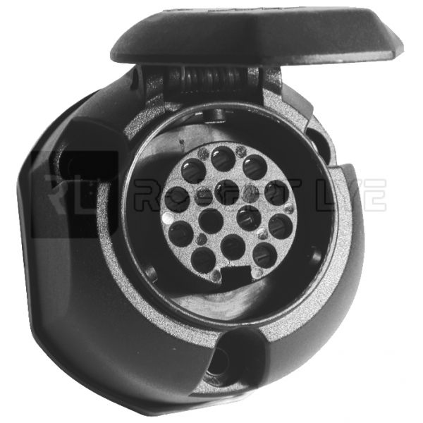 Prise d'adaptateur de remorque, 13/7 imperméable à l'eau Remorque Attelage  Plug Adaptateur 13 broches à 7 broches pour remorque de voiture à 13  broches Prise d'adaptateur de camion de voiture