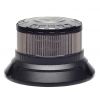 Gyrophare Orange Smoky Black series Flash + Rotatif à Leds à poser - 12/24 Volts - IP67/IP69K