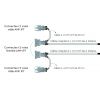 Faisceau principal (2 câbles) pour branchement feux latéraux pour Renault Master, Opel Movano, Ford Transit, Mitsubishi Canter