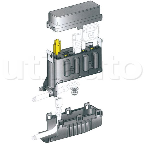 Boîtier de protection électrique + distribution pour 4 fusibles MIDI -  Robert-Lye