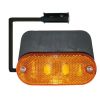 Feu latéral orange à Leds sur patte équerre souple 