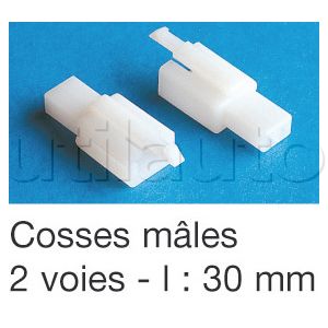 Connecteur électrique clipsable 3 fils 12/24V ou 230V